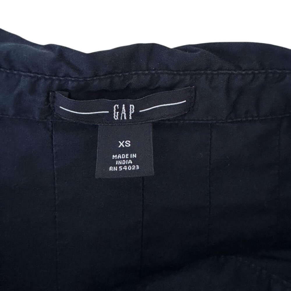 GAP Navy Blue Button Front Shirt Dress - Picture 5 of 5